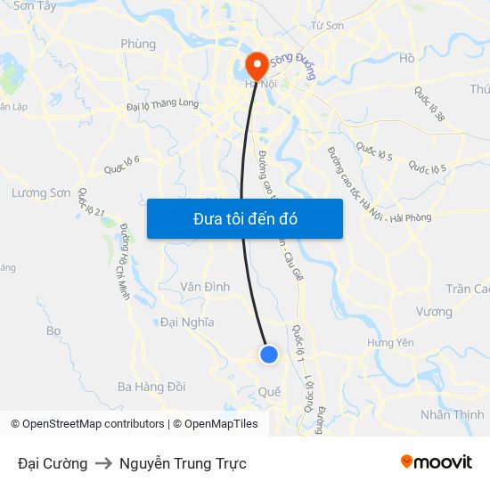Đại Cường to Nguyễn Trung Trực map