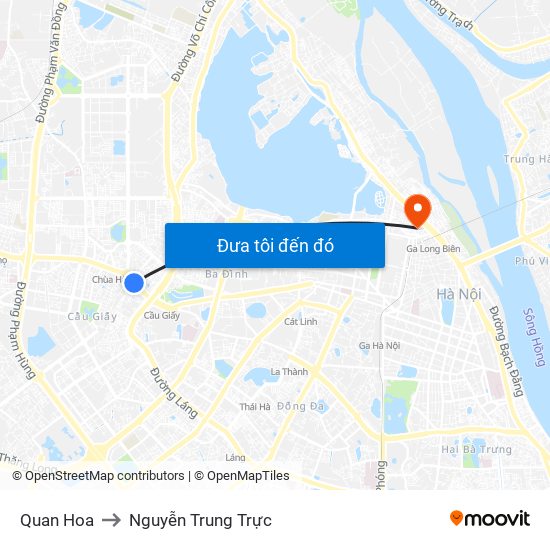 Quan Hoa to Nguyễn Trung Trực map