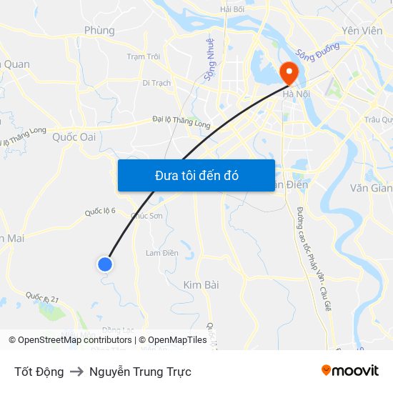 Tốt Động to Nguyễn Trung Trực map