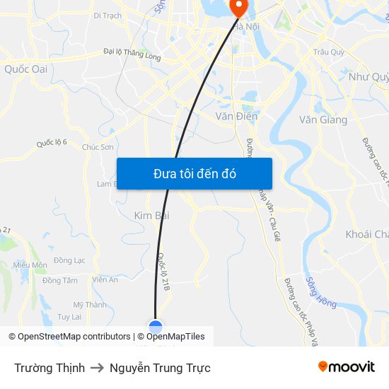 Trường Thịnh to Nguyễn Trung Trực map