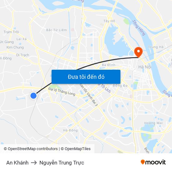 An Khánh to Nguyễn Trung Trực map