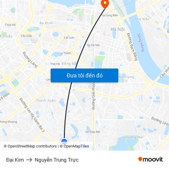 Đại Kim to Nguyễn Trung Trực map