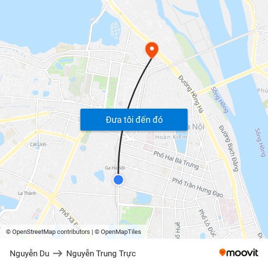 Nguyễn Du to Nguyễn Trung Trực map