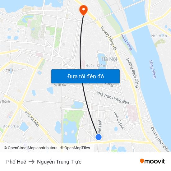 Phố Huế to Nguyễn Trung Trực map