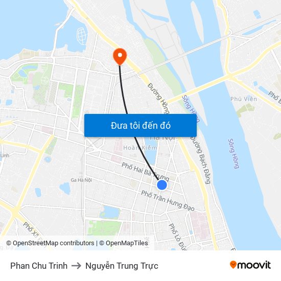 Phan Chu Trinh to Nguyễn Trung Trực map