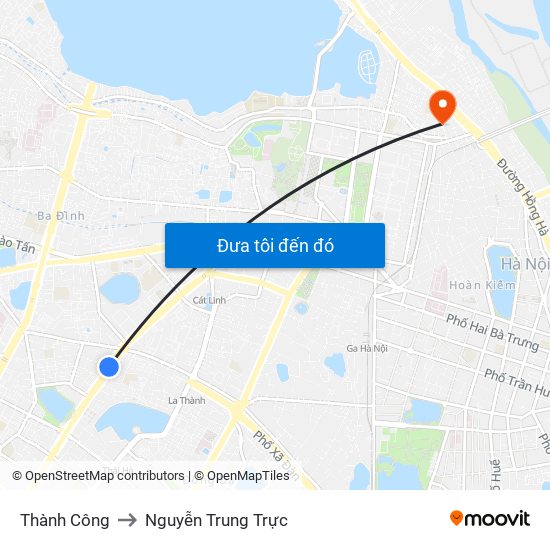 Thành Công to Nguyễn Trung Trực map