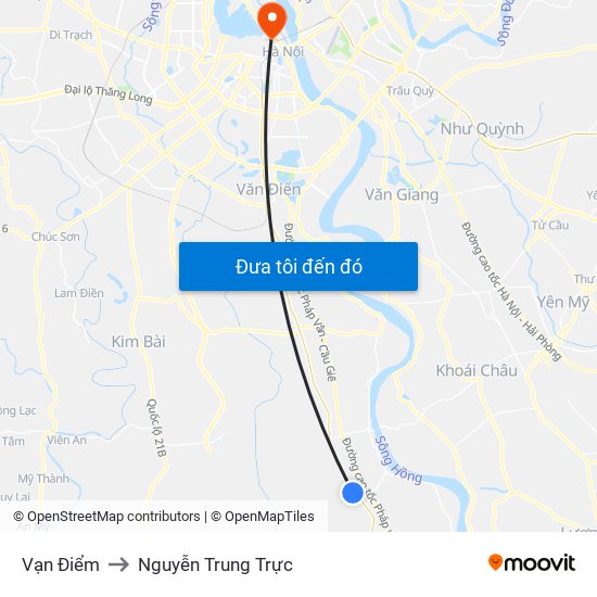 Vạn Điểm to Nguyễn Trung Trực map