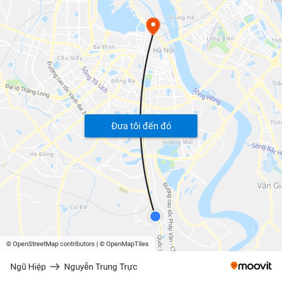 Ngũ Hiệp to Nguyễn Trung Trực map