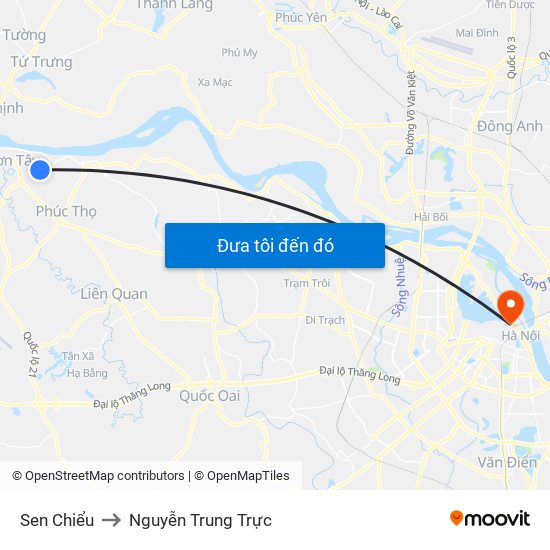 Sen Chiểu to Nguyễn Trung Trực map