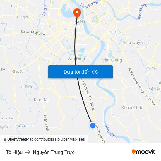 Tô Hiệu to Nguyễn Trung Trực map