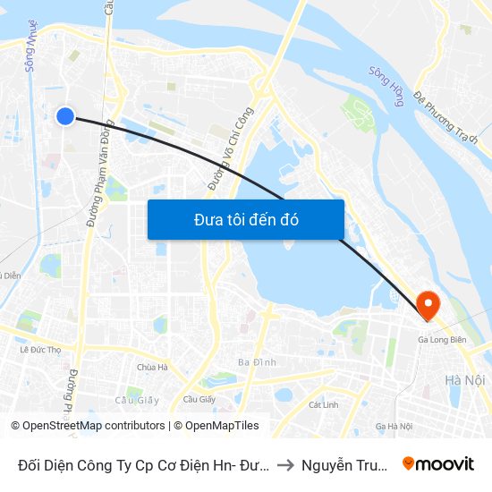 Đối Diện Công Ty Cp Cơ Điện Hn- Đường Đức Thắng to Nguyễn Trung Trực map