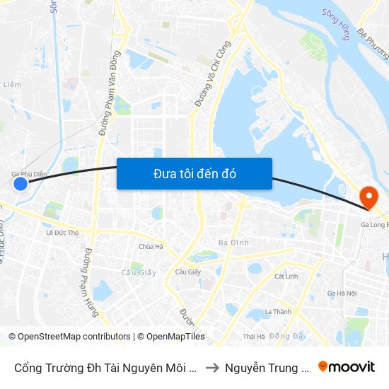 Cổng Trường Đh Tài Nguyên Môi Trường to Nguyễn Trung Trực map