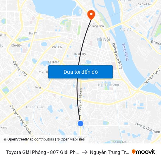 Toyota Giải Phóng - 807 Giải Phóng to Nguyễn Trung Trực map