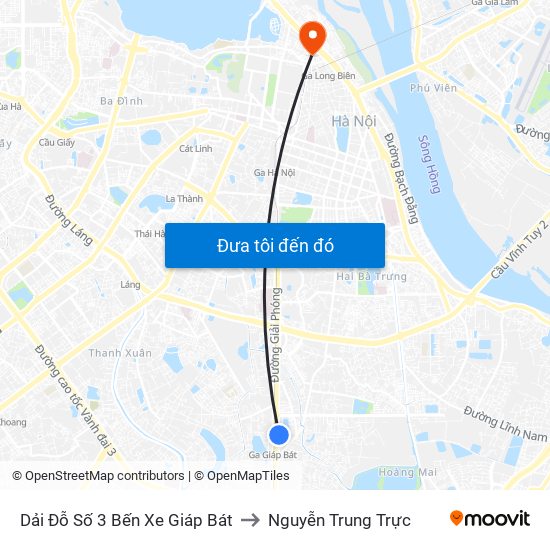 Dải Đỗ Số 3 Bến Xe Giáp Bát to Nguyễn Trung Trực map