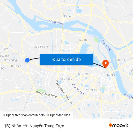 (B) Nhổn to Nguyễn Trung Trực map