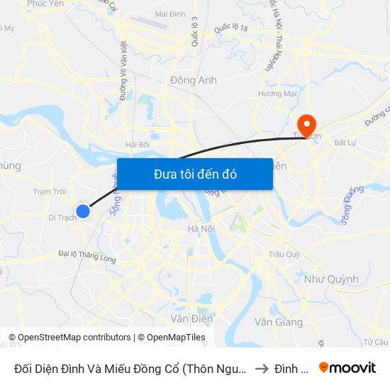 Đối Diện Đình Và Miếu Đồng Cổ (Thôn Nguyên Xá) - Đường 32 to Đình Bảng map