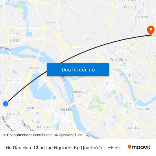 2b Phạm Văn Đồng to Đình Bảng map