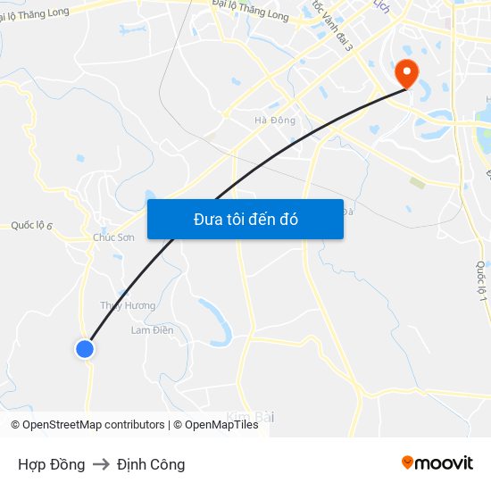 Hợp Đồng to Định Công map