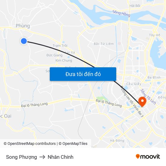 Song Phượng to Nhân Chính map