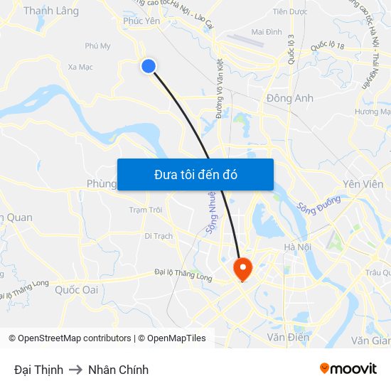 Đại Thịnh to Nhân Chính map