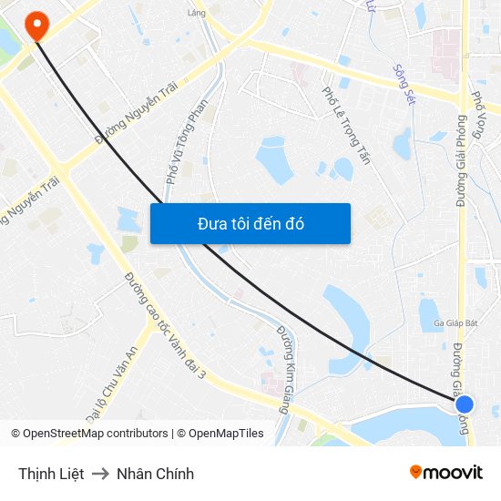 Thịnh Liệt to Nhân Chính map