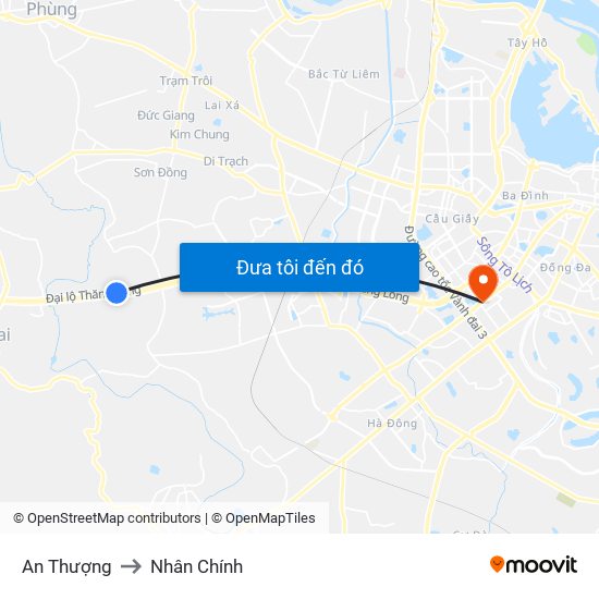 An Thượng to Nhân Chính map