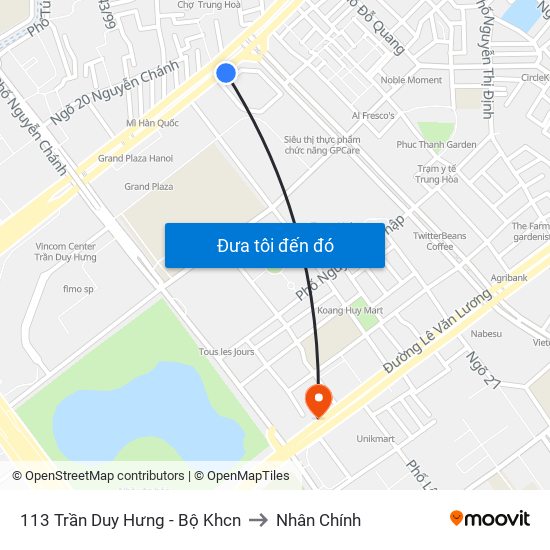 113 Trần Duy Hưng - Bộ Khcn to Nhân Chính map