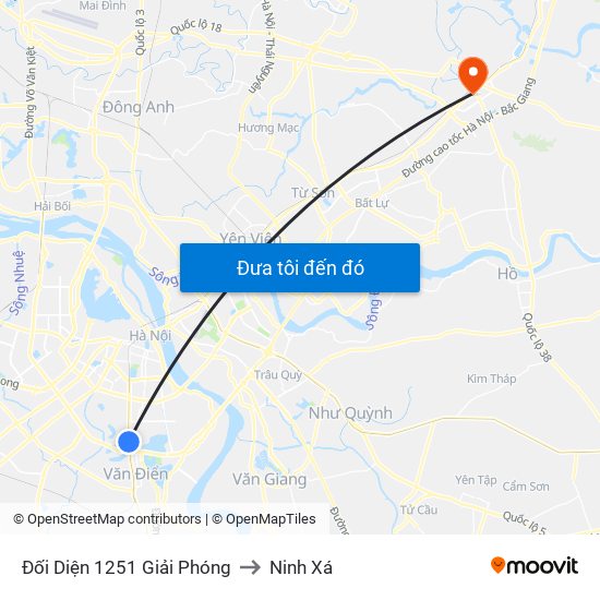 Đối Diện 1251 Giải Phóng to Ninh Xá map