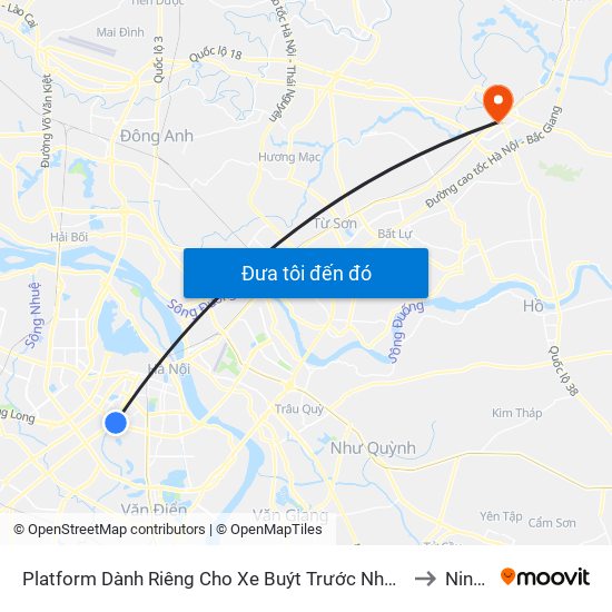Platform Dành Riêng Cho Xe Buýt Trước Nhà 604 Trường Chinh to Ninh Xá map