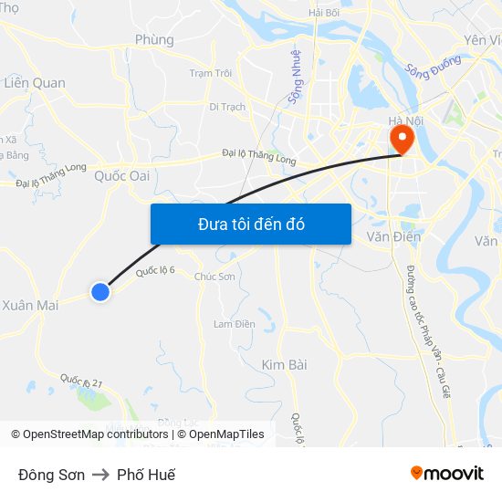 Đông Sơn to Phố Huế map