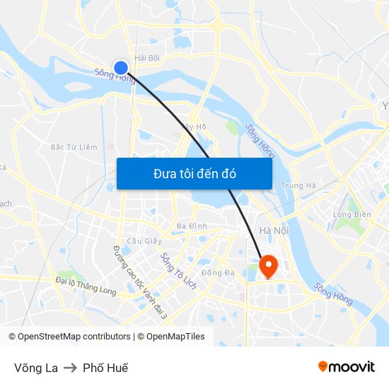 Võng La to Phố Huế map