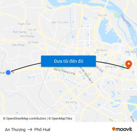 An Thượng to Phố Huế map
