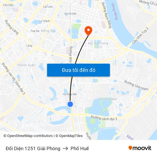 Đối Diện 1251 Giải Phóng to Phố Huế map