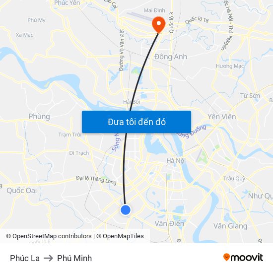 Phúc La to Phú Minh map