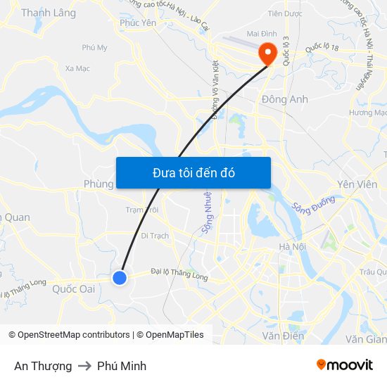 An Thượng to Phú Minh map