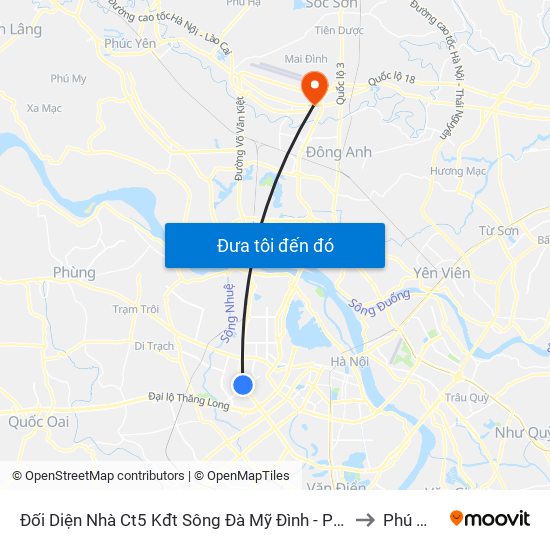 Đối Diện Nhà Ct5 Kđt Sông Đà Mỹ Đình - Phạm Hùng to Phú Minh map
