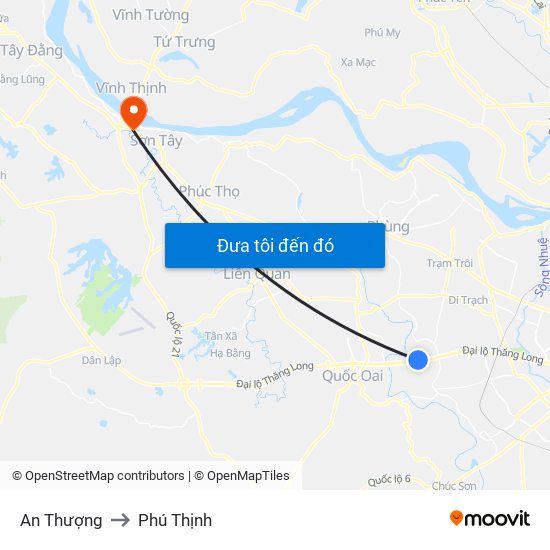An Thượng to Phú Thịnh map