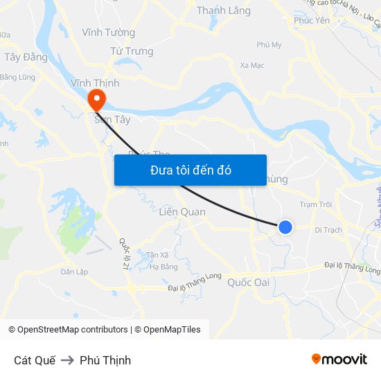 Cát Quế to Phú Thịnh map