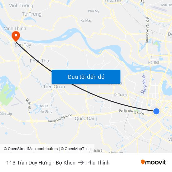 113 Trần Duy Hưng - Bộ Khcn to Phú Thịnh map