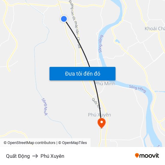 Quất Động to Phú Xuyên map