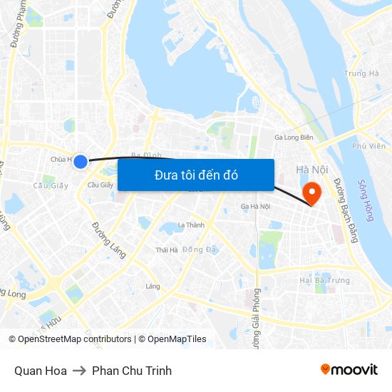 Quan Hoa to Phan Chu Trinh map