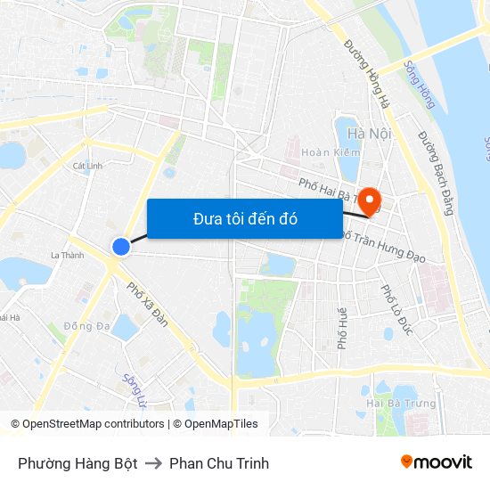 Phường Hàng Bột to Phan Chu Trinh map