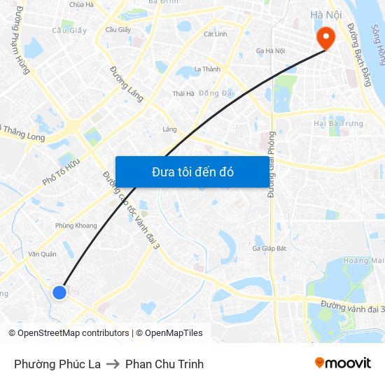 Phường Phúc La to Phan Chu Trinh map