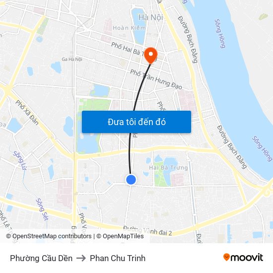 Phường Cầu Dền to Phan Chu Trinh map