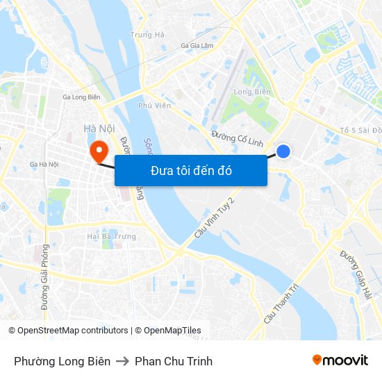 Phường Long Biên to Phan Chu Trinh map