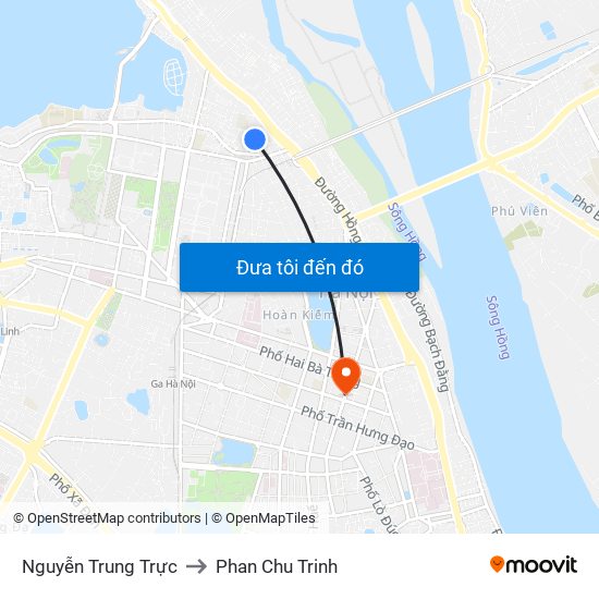 Nguyễn Trung Trực to Phan Chu Trinh map