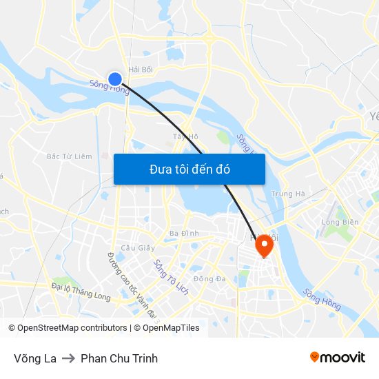 Võng La to Phan Chu Trinh map