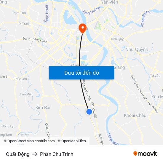 Quất Động to Phan Chu Trinh map