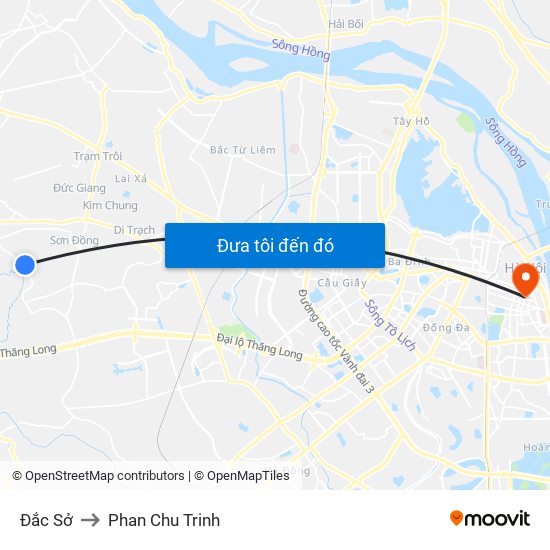 Đắc Sở to Phan Chu Trinh map