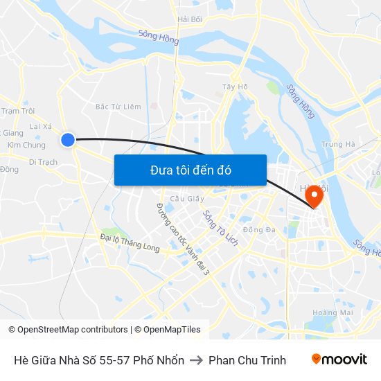 Hè Giữa Nhà Số 55-57 Phố Nhổn to Phan Chu Trinh map